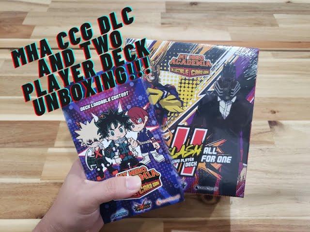 MHA DLC + TWO PLAYER DECK UNBOXING!!!