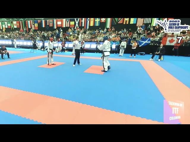 William Cuellar. Representante Colombia Combate libre. Segunda Ronda. #taekwondoitfcolombia