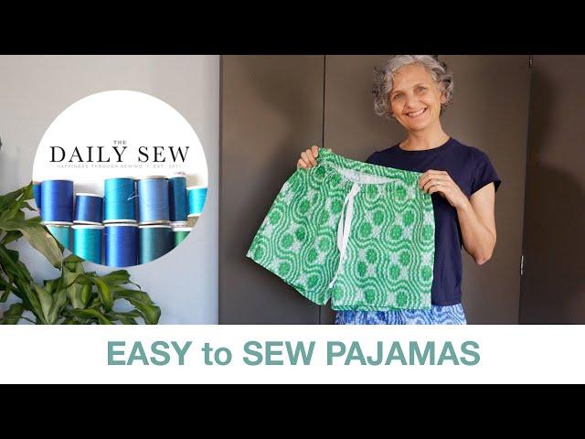 Easy to Sew Pajama Bottoms - Short, Long, Elastic or Drawstring | The Daily Sew