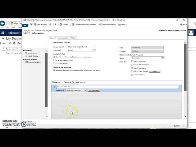 Microsoft Dynamics CRM Workflow Tutorial