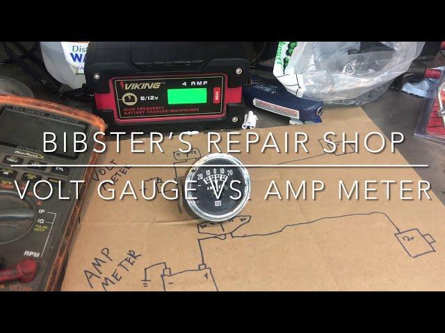 Volt gauge vs. Amp meter how they work