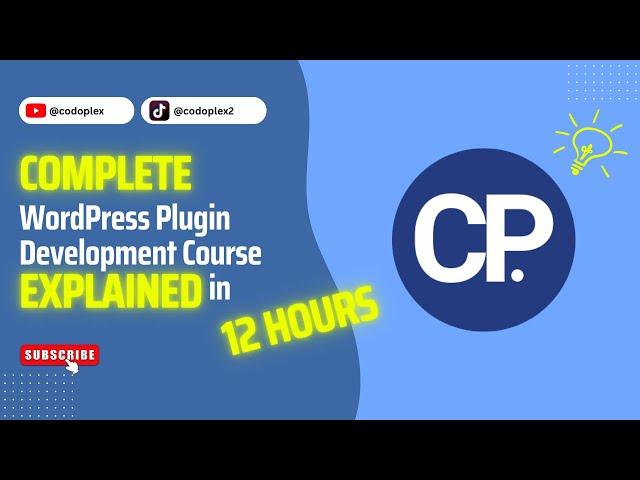 WordPress Plugin Development For Beginners in Urdu/Hindi EXPLAINED in 12 HOURS