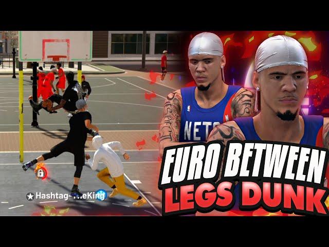 NBA 2K19 MyPARK - INSANE EURO BETWEEN THE LEGS DUNK! Taking Over 2v2 Courts?!