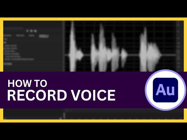 How to Record Voice in Adobe Audition