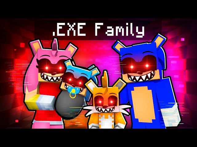 Adopted by a SONIC.EXE FAMILY in Minecraft...