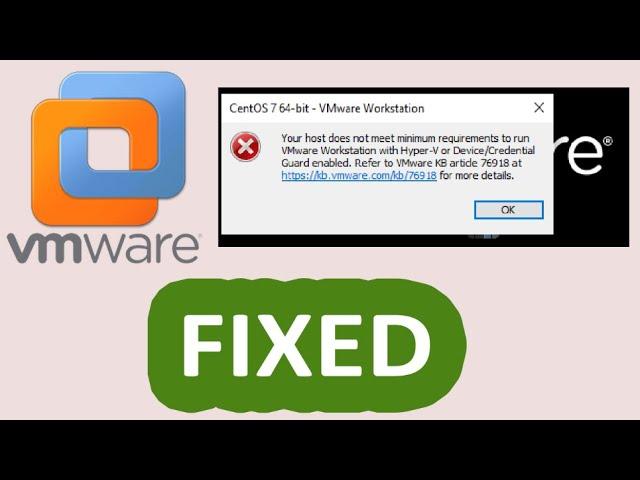 VMware Workstation and Device/Credential Guard are not compatible [FIXED]