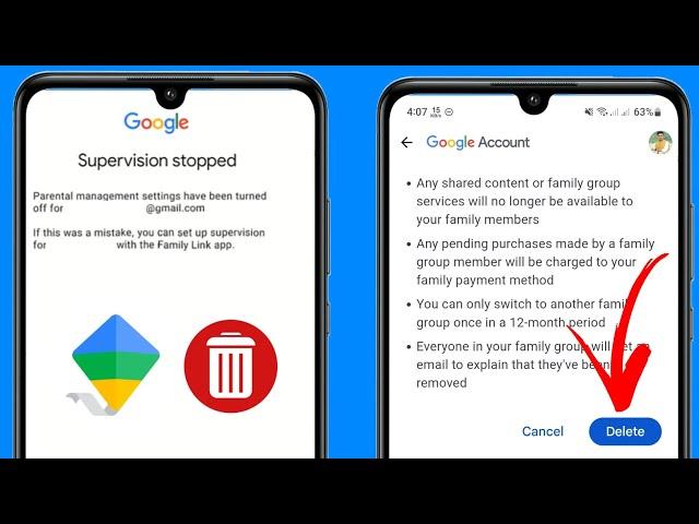 Come rimuovere Family Link dall'account GOOGLE (2024)