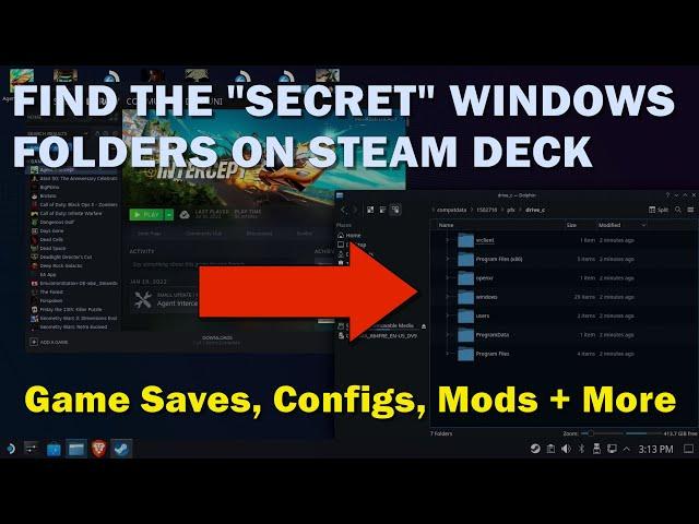 Steam Deck: Find A Game's "Windows Folder" For Game Saves, Mods and More