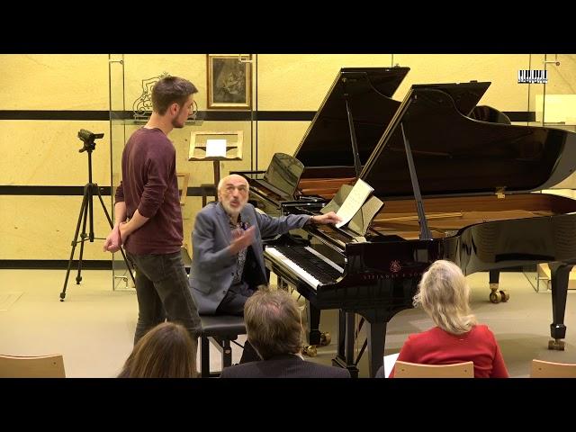 Dmitri Bashkirov teaches Dominic Chamot Brahms Piano Sonata C Major, Op.1,