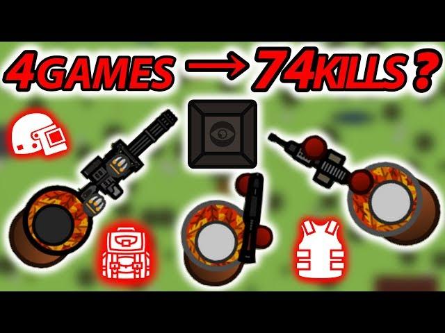 74 KILLS IN 4 GAMES IN SOLO SQUADS | SURVIV.IO