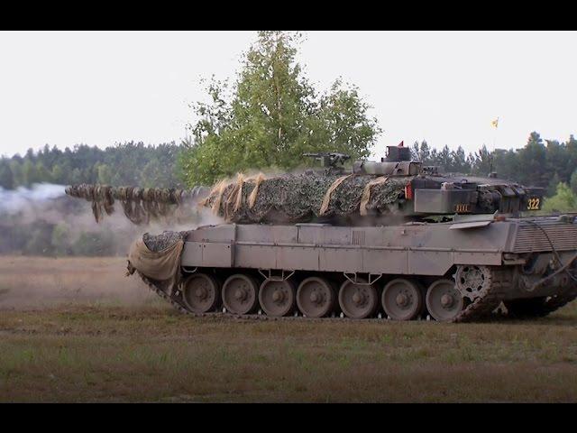 Panzerschießen des Leopard 2A6 - Bundeswehr