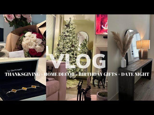 CHRISTMAS DECORATE W/ME+I HOSTED MY FIRST THANKSGIVING+MINIMALIST HOME DECOR+GIFTS|Briana Monique'