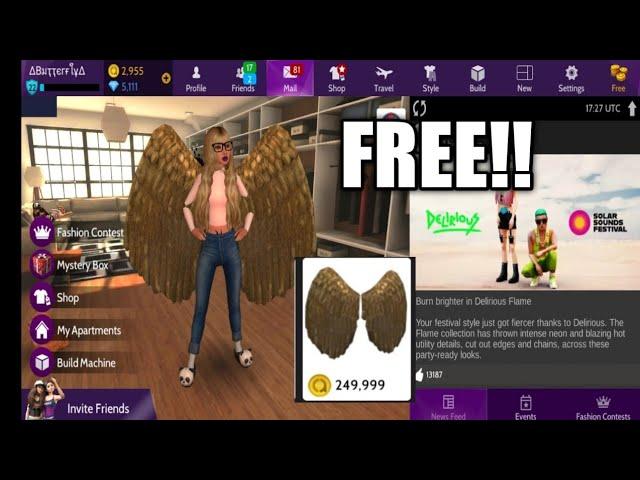 How to get the cosmos golden eagle wings for Free!! *avakin life*