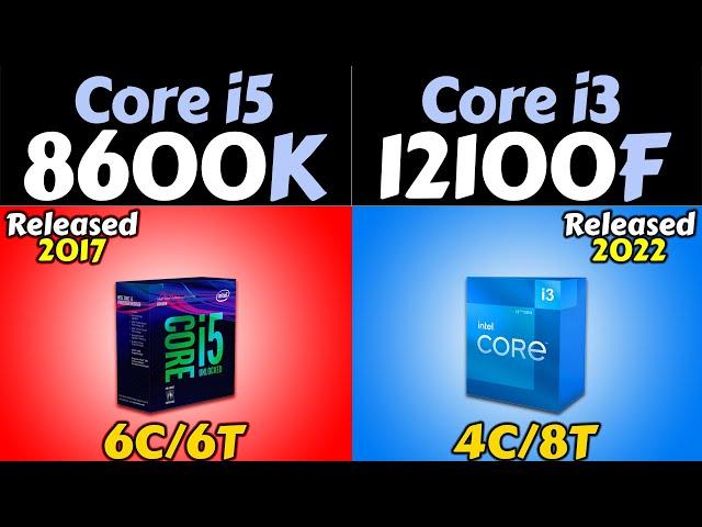 i5-8600K vs i3-12100F | RTX 3080 and RTX 3060 | How Much Performance Difference?