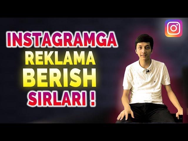 Instagramda REKLAMA BERISH SIRLARI 2020! INSTAGRAM SIRLARI | PODPISKA KO'PAYTIRISH