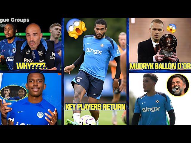 Chelsea News RoundUp ft Recce James Is Back,Mudryk Ballon d'Or 2024,Reasons Palmer was dropped UECL