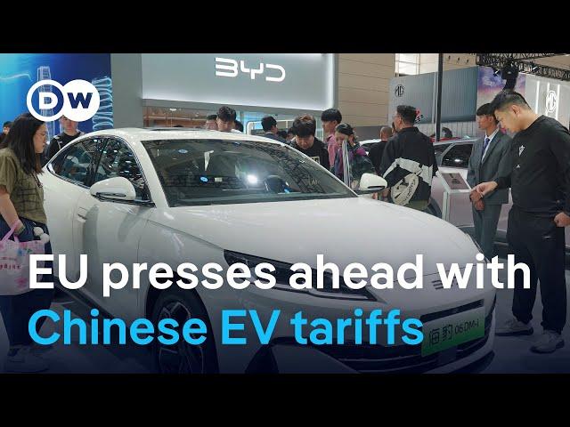 EU greenlights tariffs for Chinese electric vehicles | DW News