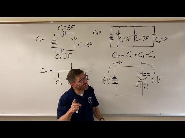 Adding Capacitors in Series and Parallel