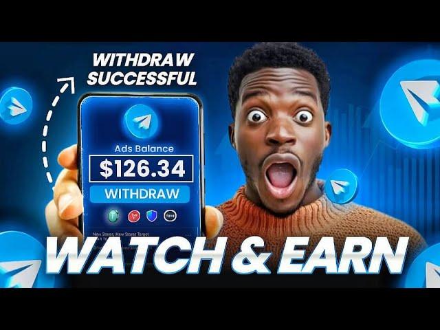 Get Paid ($126.34) To Watch Ads On Telegram - Make Money Online In 2024 - Watch Ads and Earn Money