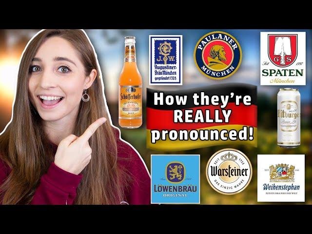 Famous German beer brands pronounced CORRECTLY | Feli from Germany