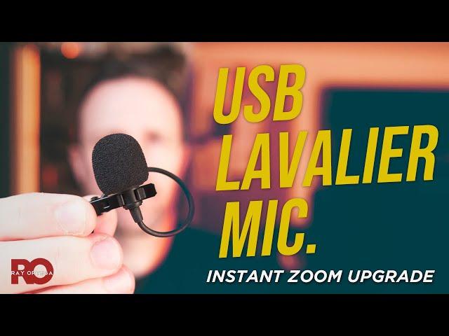 Easiest Way to Sound Great on Zoom - Saramonic USB Lav. Mic.