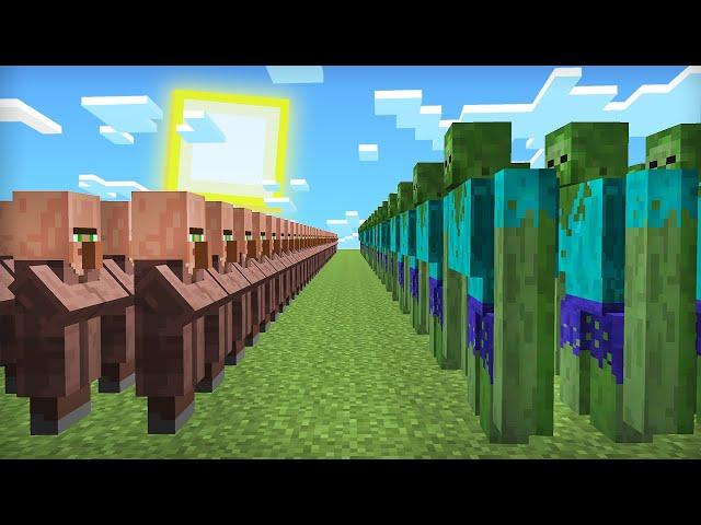 ЗОМБИ ГОЛЕМЫ НАПАЛИ НА НАШУ ДЕРЕВНЮ ЖИТЕЛЕЙ В МАЙНКРАФТ | Компот Minecraft