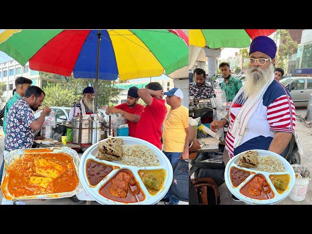 weight से परेशान sardarji ने scooty पे कूलर के frame pe banaya dhaba।vegThali street food india