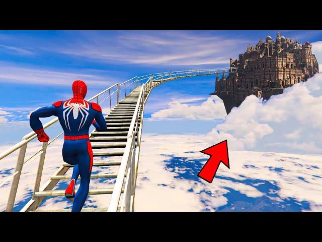 Spider-man and Franklin Found a Stairway To Heaven in GTA 5