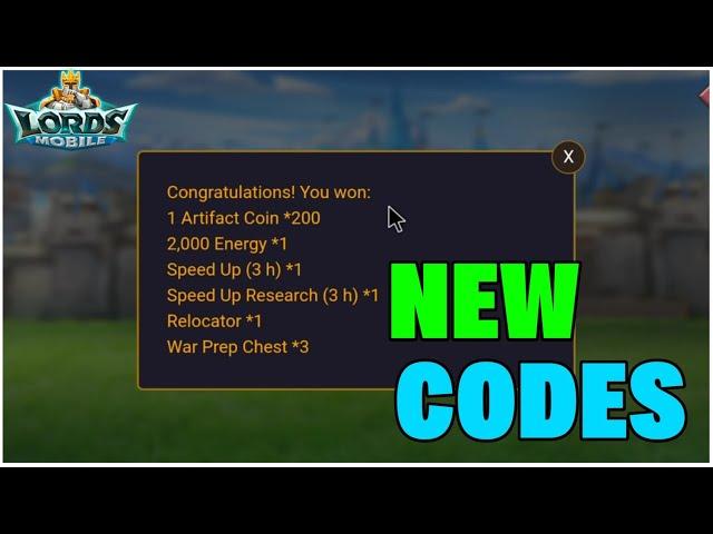  Lords Mobile Redeem Code 2024 | Kode Redeem Lords Mobile | New Lords Mobile Codes 2024