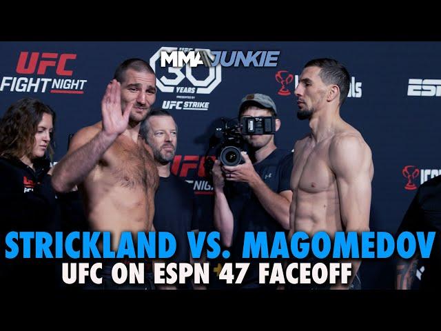 Sean Strickland, Abus Magomedov Have 'Awkward' Final Faceoff | UFC on ESPN 47