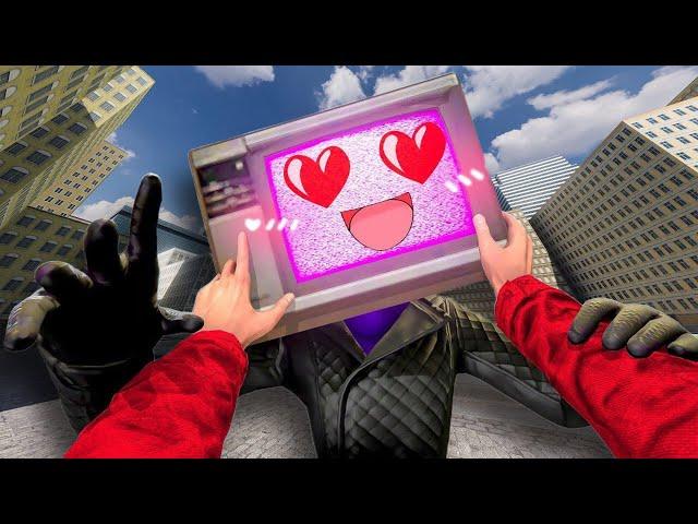 NEW! TV Woman x TV Man LOVE! | KIDNAPPED TV Woman in Gmod 17