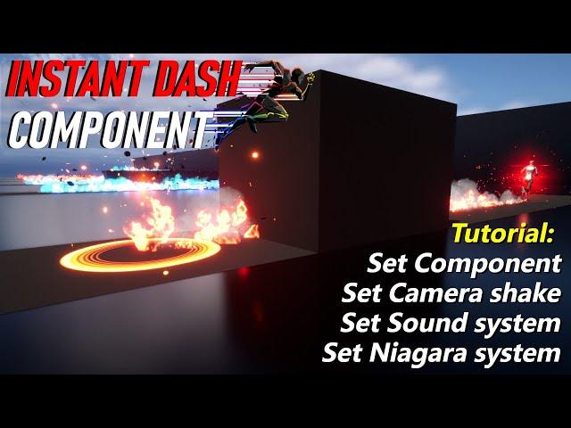 02 Tutorial Multi directional Dash Component + sound + camera shake on Unreal Engine