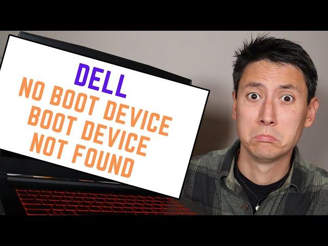 How To Fix Dell No Boot Device - Boot Device Not Found - Boot Device Not Installed Error