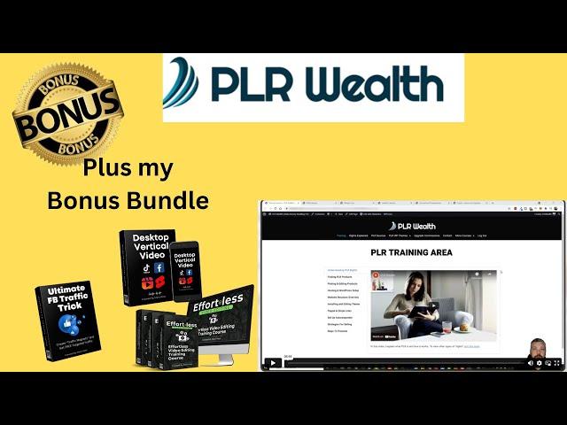 PLR Wealth learn how to profit with PLR , the complete course