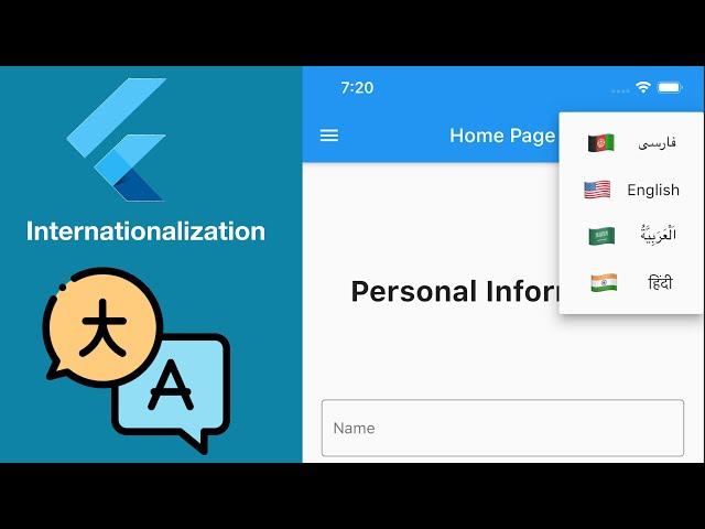 Flutter Localization - Internationalization, In App Localization - Part-1