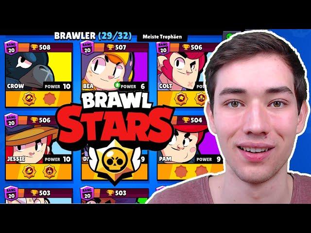 500 TROPHÄEN mit jedem Brawler!  | Mein erstes Brawl Stars Video