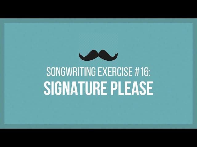 Signature Please | The Songwriting Decks