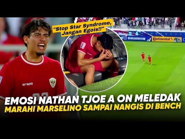 Kena Mental Dibentak Tejo !! Tangisan Marselino Ditegur Nathan Tjoe Karena Egois di Piala Asia U-23