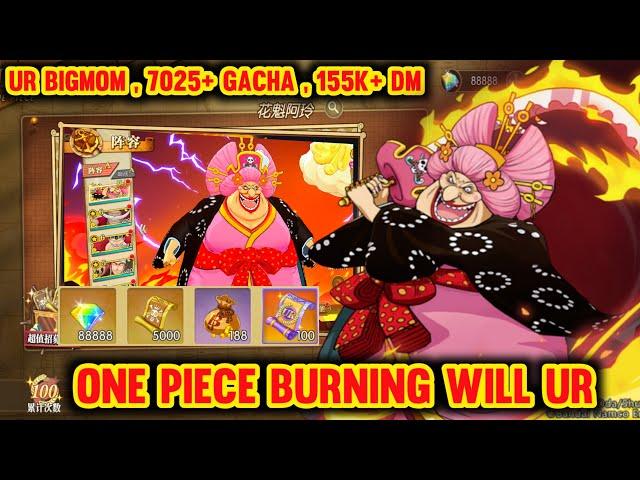 One Piece Burning Will Private Server - Free UR BigMom , x200 Ticket Gacha UR, 155K+ DM , 7025 Gacha