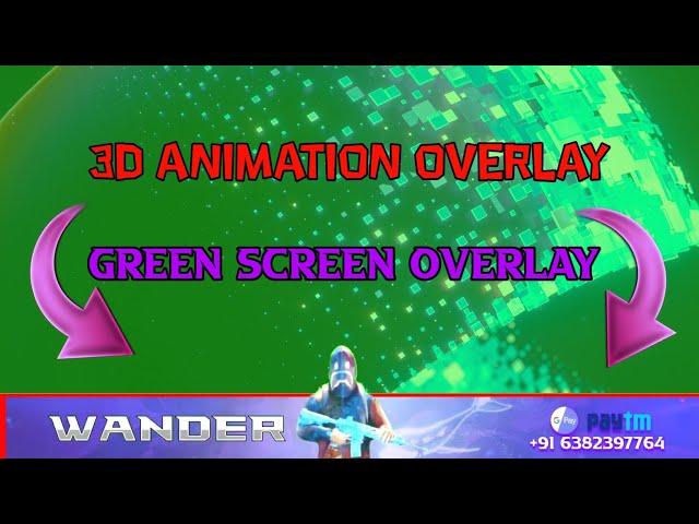 Green Screen Animation 3D Overlay Available/ BGMI & PUBG LITE & FREE FIRE/ All Detail in Description