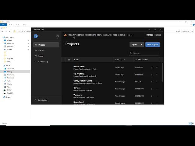 You have no valid license unity hub | How to Activate Unity3D License Free | unity license error