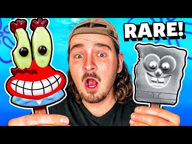 Opening Mystery SpongeBob Popsicle Figures! (Mr. Krabs Popsicle!)