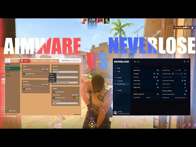 Aimware Cracked vs Neverlose CS2 HvH