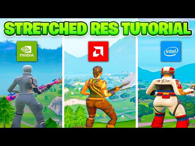 How To Get Stretched Resolution in Fortnite PC!  (Nvidia, AMD & Intel)