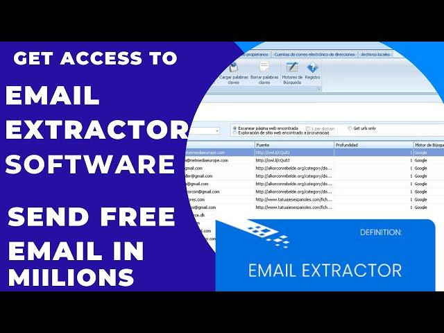 FREE EMAIL EXTRACTOR SOFTWARE THAT WORKS LIKE FIRE- SEND EMAIL MARKETNIG IN MILLIONS