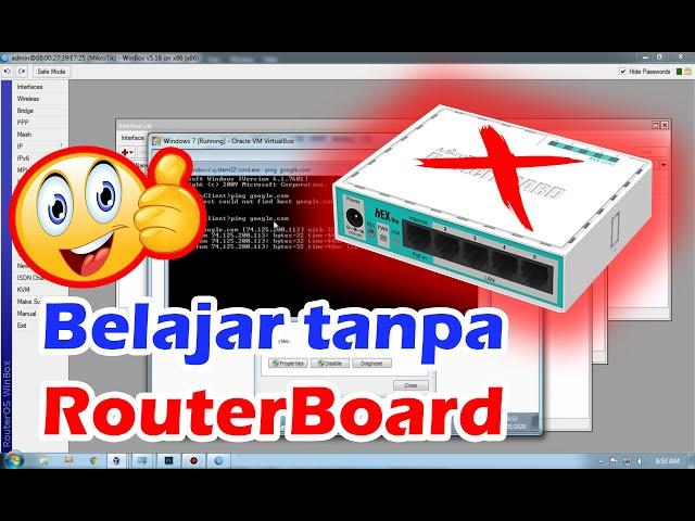 Belajar MikroTik tanpa RouterBoard Menggunakan Router OS | PART-1