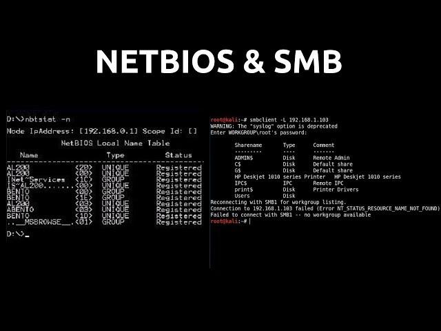 NetBIOS And SMB Enumeration - Nbtstat & smbclient