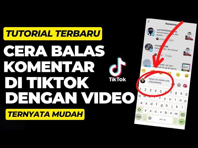 Cara membalas Komentar Di Tiktok Dengan Link Video