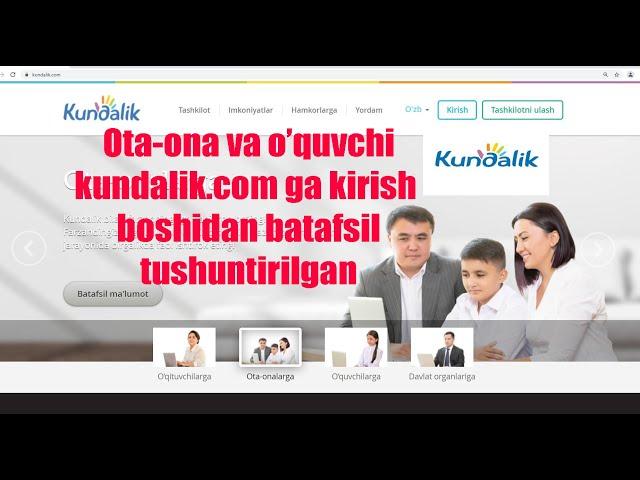 KUNDALIK.COM SAYTIGA OTA-ONA KIRISH BOSHIDAN