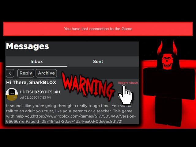 if you get this creepy message. DON'T JOIN THE GAME... (ROBLOX)